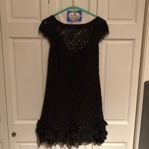 Jessica Simpson Lace Dress with Feathers
